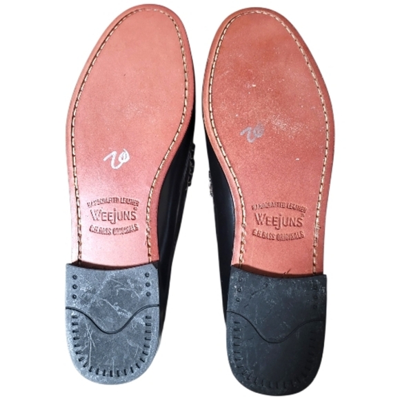 G.H. Bass Black & White Weejuns Whitney Loafers, 10, Classic, Timeless NWOB - Picture 9 of 11